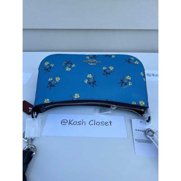 Coach crossbody bag Jes baguette floral bow print - Picture 7 of 11
